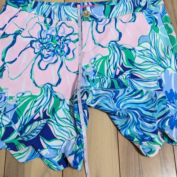 EUC! Lilly Pulitzer Darci Knit Short Multi Party Thyme Size 6 - Picture 10 of 12